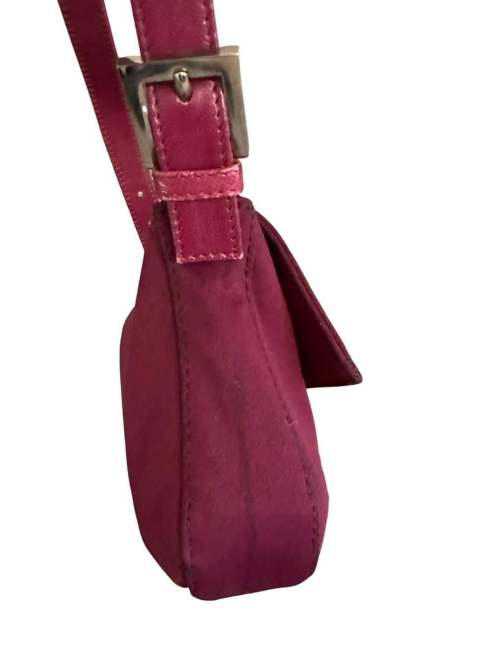 Vintage Fendi Neoprene Baguette Fuchsia Pink - Picture 3 of 10